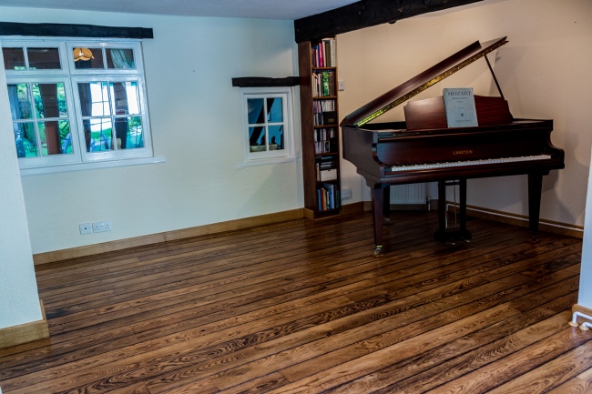 Distressed Solid Oak Flooring Room