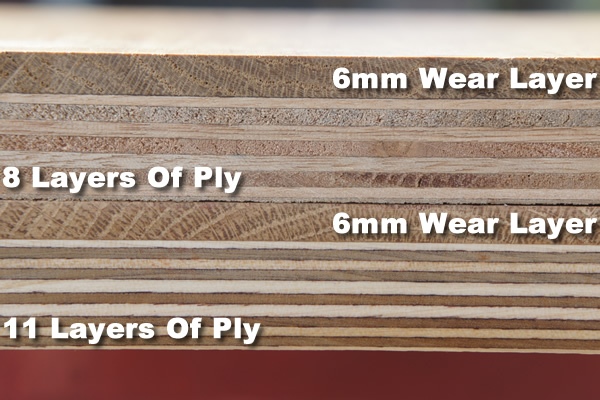 Engineered Oak Flooring Layers