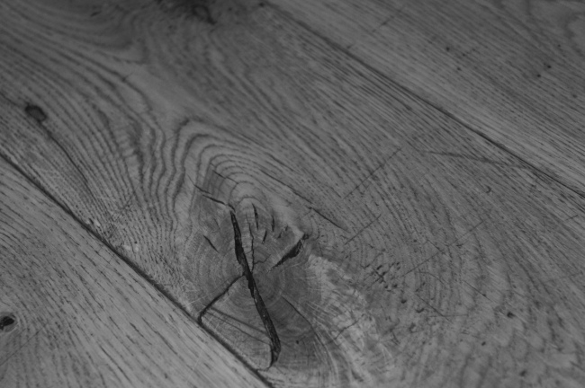 Barn Grade Solid Oak Flooring Close Up