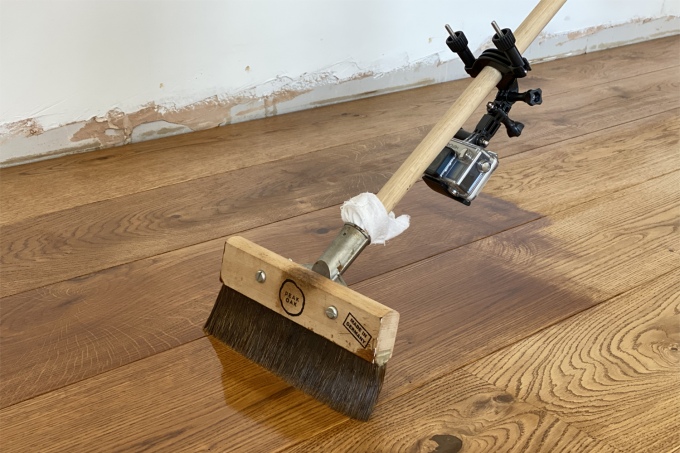 Second Coat Application Floor Brush