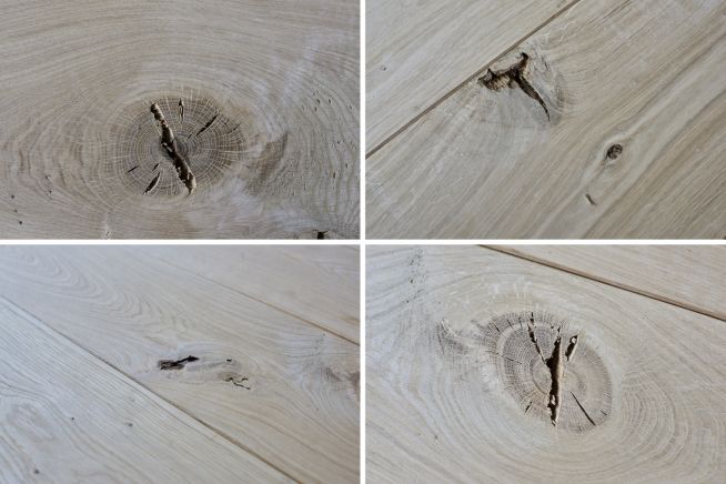 Unfinished Rustic Grade Oak Flooring