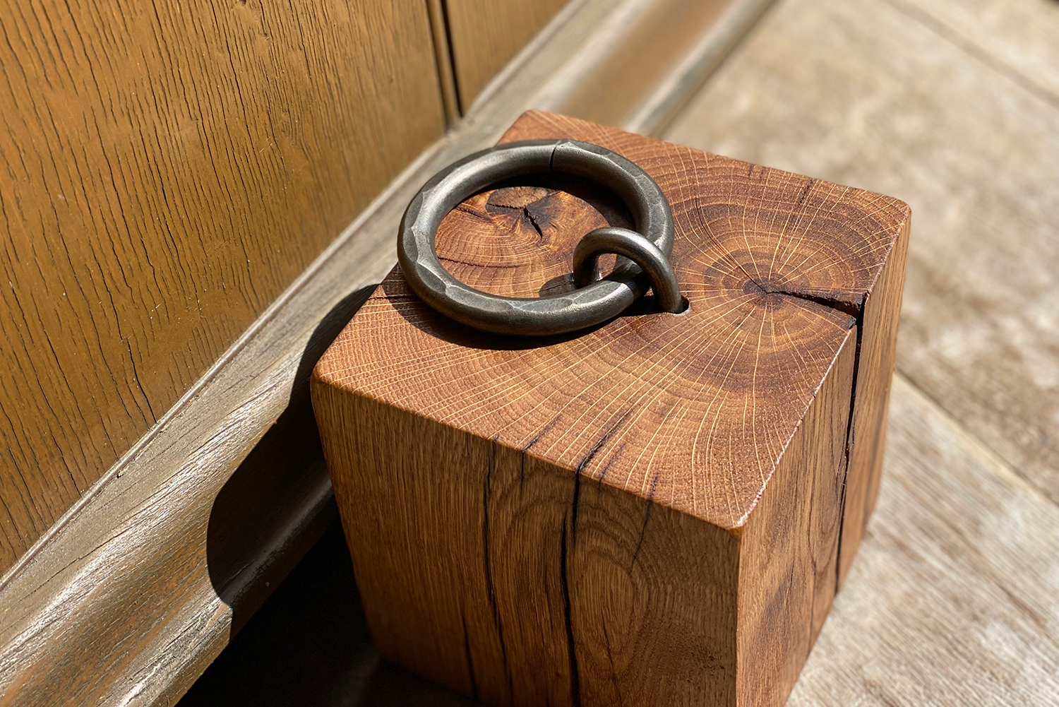 Solid Oak Door Stop